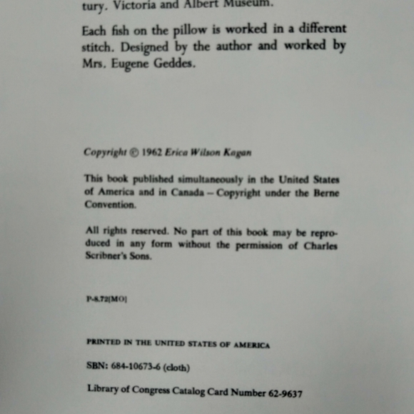 VTG BCE 1962 Erica Wilson Crewel Embroidery Book - Picture 6 of 8